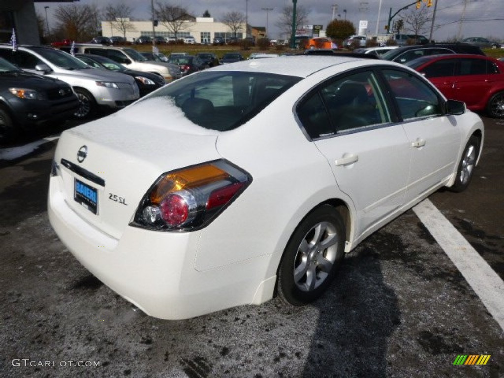 2008 Altima 2.5 S - Winter Frost Pearl / Charcoal photo #7