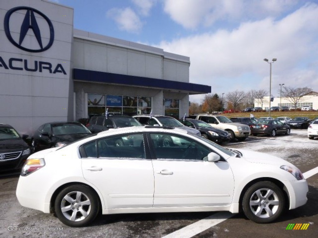 2008 Altima 2.5 S - Winter Frost Pearl / Charcoal photo #8