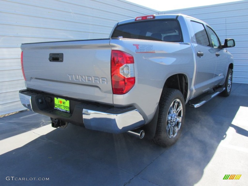 2015 Tundra SR5 CrewMax - Silver Sky Metallic / Black photo #4