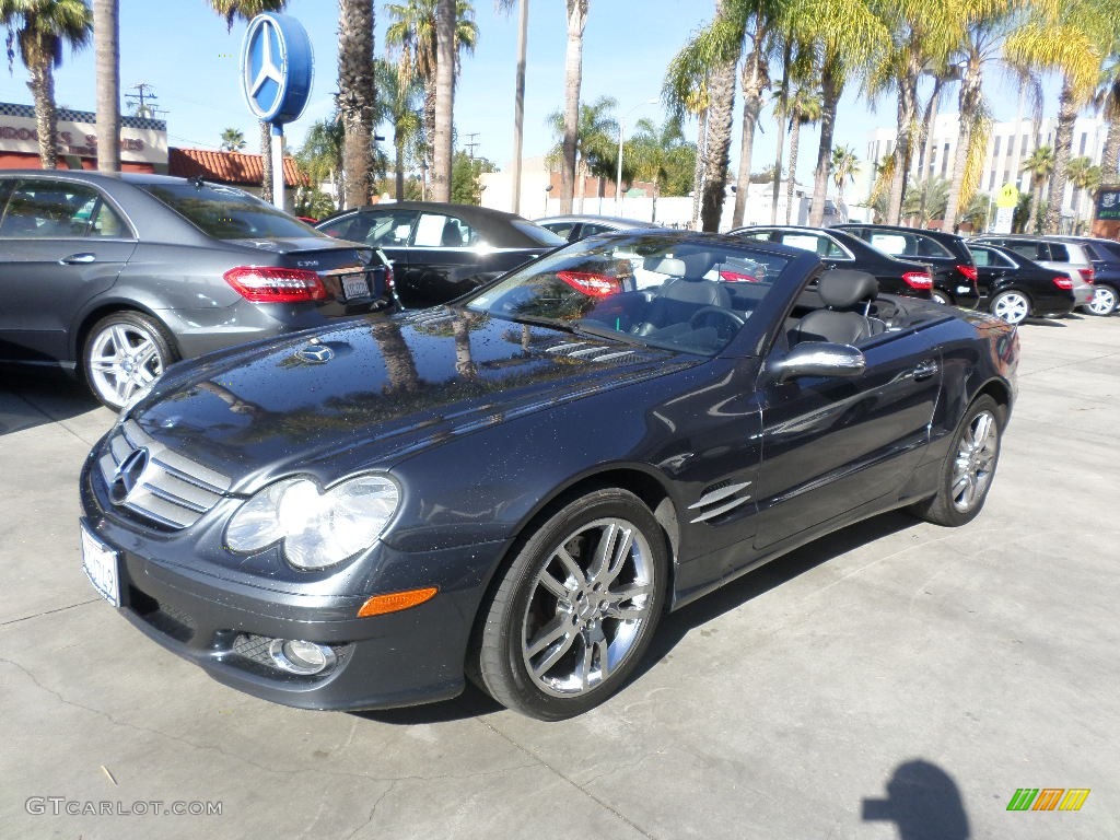 Steel Grey Metallic 2008 Mercedes-Benz SL 550 Roadster Exterior Photo #99232415