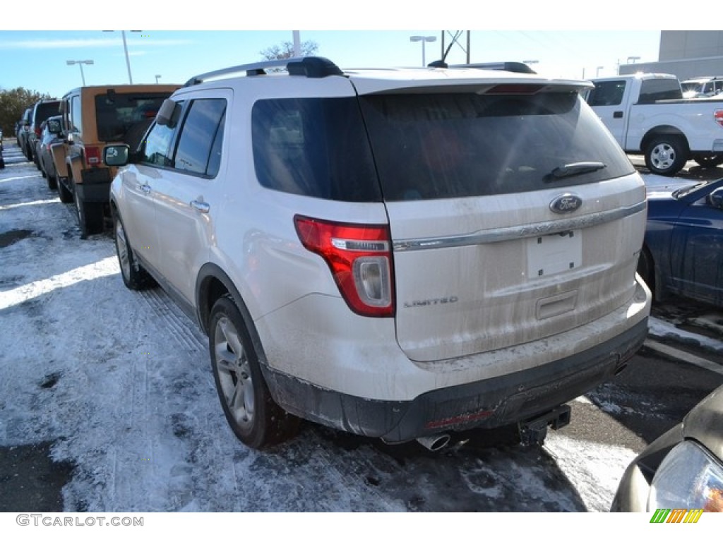 2014 Explorer Limited 4WD - White Platinum / Medium Light Stone photo #3