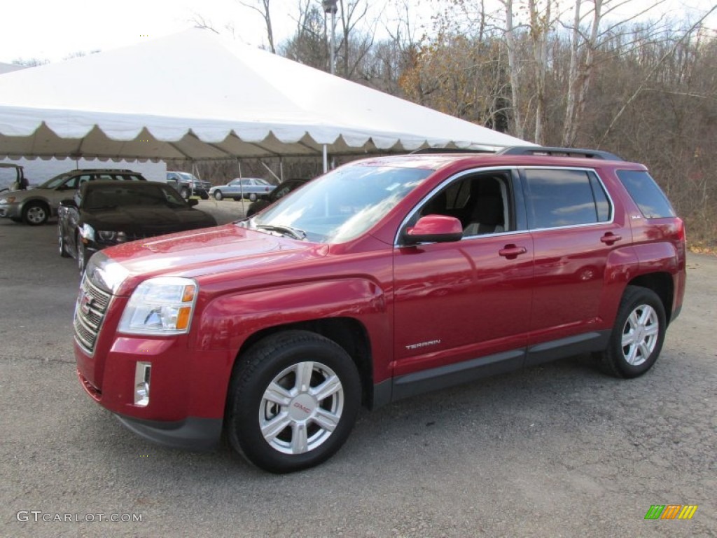 2014 Terrain SLE AWD - Crystal Red Tintcoat / Jet Black photo #1