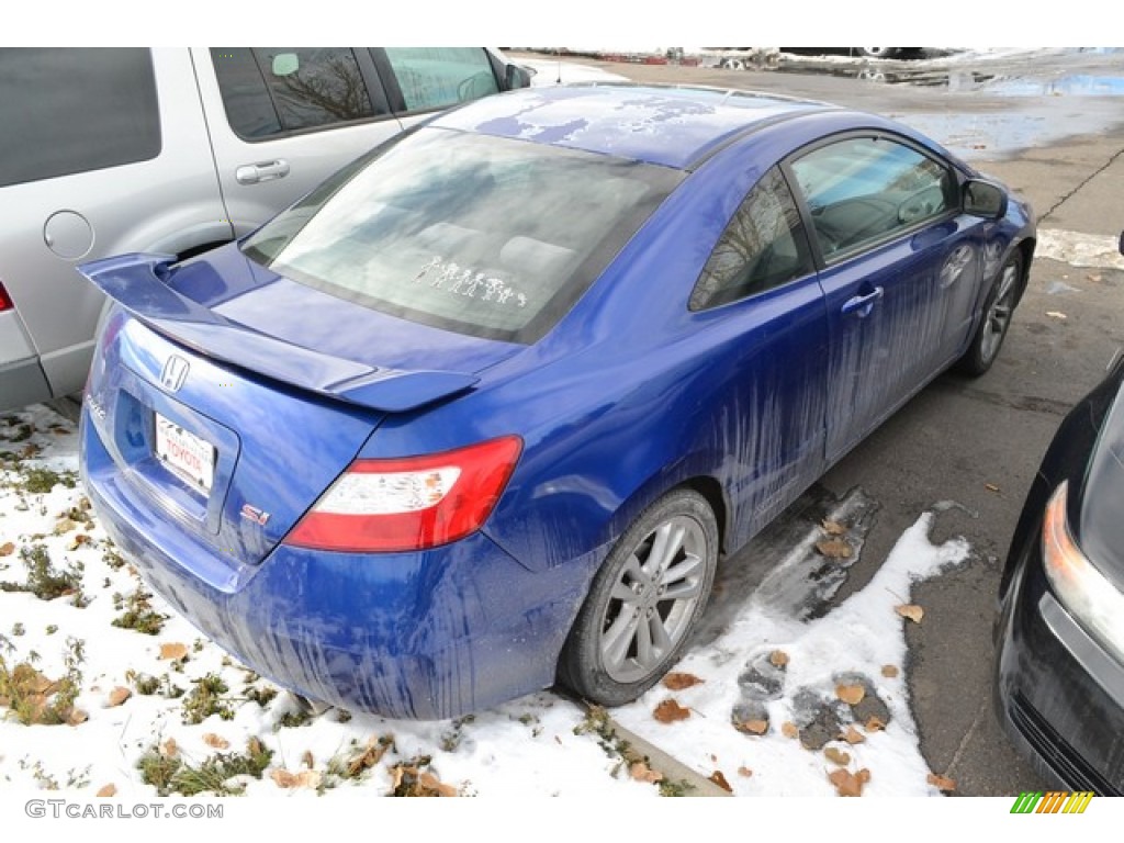 2007 Civic Si Coupe - Fiji Blue Metallic / Black photo #2