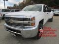 Summit White 2015 Chevrolet Silverado 3500HD WT Crew Cab Dual Rear Wheel 4x4