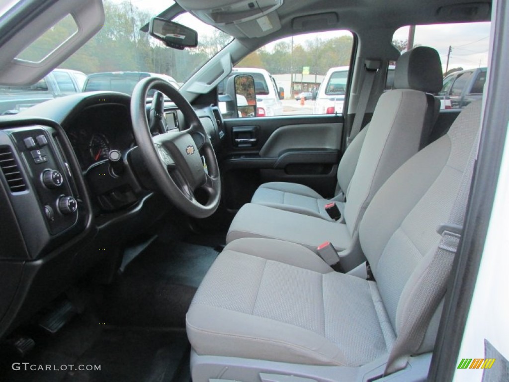 2015 Chevrolet Silverado 3500HD WT Crew Cab Dual Rear Wheel 4x4 Front Seat Photo #99236396