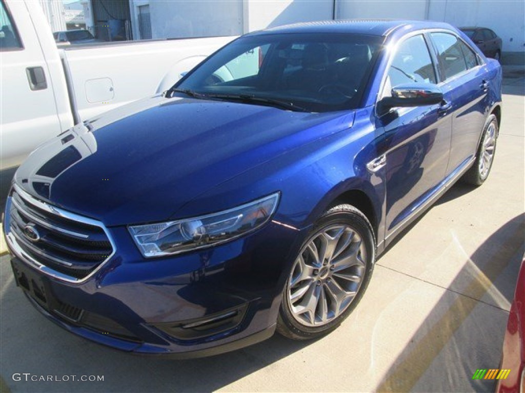 2015 Taurus Limited - Deep Impact Blue Metallic / Charcoal Black photo #1