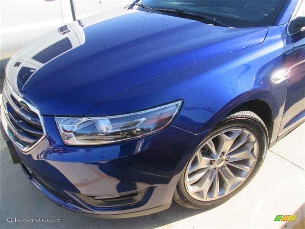 2015 Taurus Limited - Deep Impact Blue Metallic / Charcoal Black photo #2