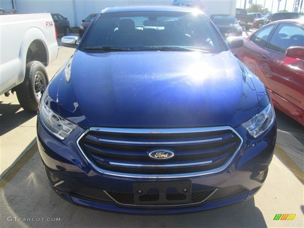 2015 Taurus Limited - Deep Impact Blue Metallic / Charcoal Black photo #4