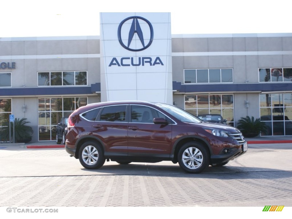 2013 CR-V EX-L - Basque Red Pearl II / Beige photo #1