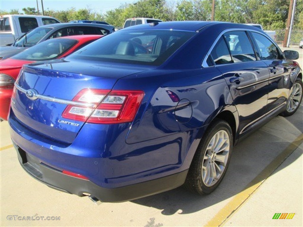 2015 Taurus Limited - Deep Impact Blue Metallic / Charcoal Black photo #8