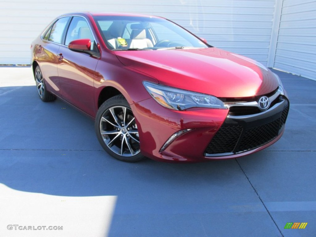 2015 Camry XSE V6 - Ruby Flare Pearl / Ash photo #1