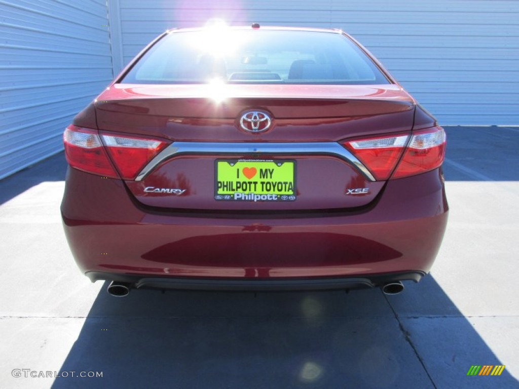 2015 Camry XSE V6 - Ruby Flare Pearl / Ash photo #5