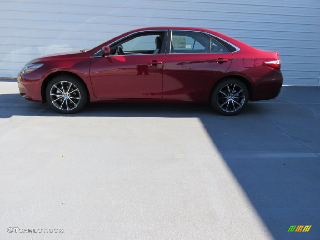 2015 Camry XSE V6 - Ruby Flare Pearl / Ash photo #6