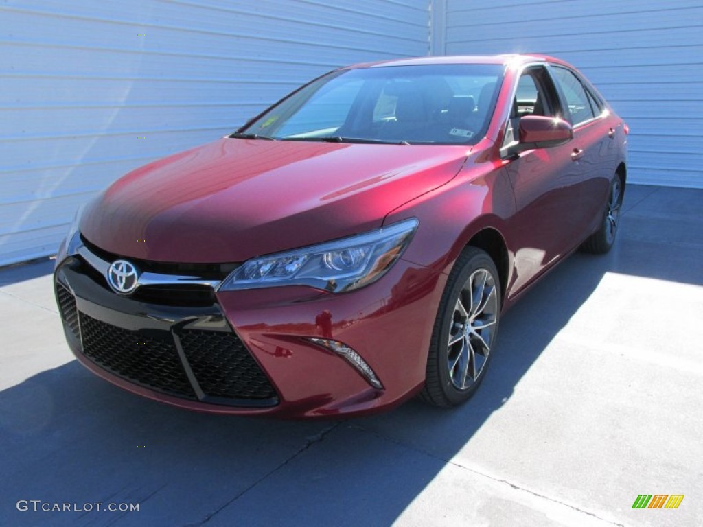2015 Camry XSE V6 - Ruby Flare Pearl / Ash photo #7