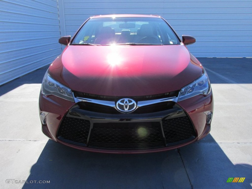 2015 Camry XSE V6 - Ruby Flare Pearl / Ash photo #8