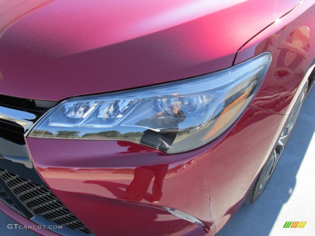 2015 Camry XSE V6 - Ruby Flare Pearl / Ash photo #9