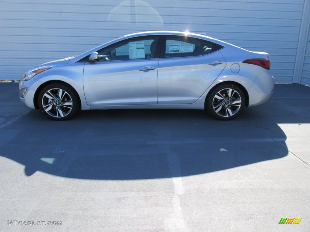 2015 Elantra Limited Sedan - Shimmering Air Silver / Gray photo #6