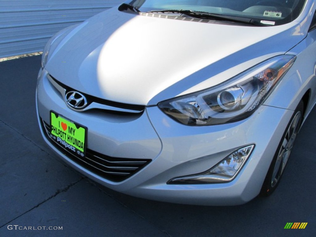 2015 Elantra Limited Sedan - Shimmering Air Silver / Gray photo #10
