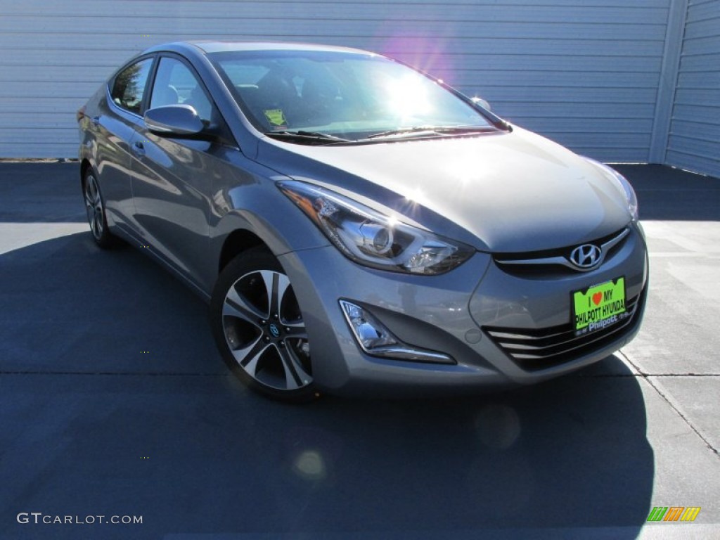 2015 Elantra Sport Sedan - Titanium Gray Metallic / Gray photo #2