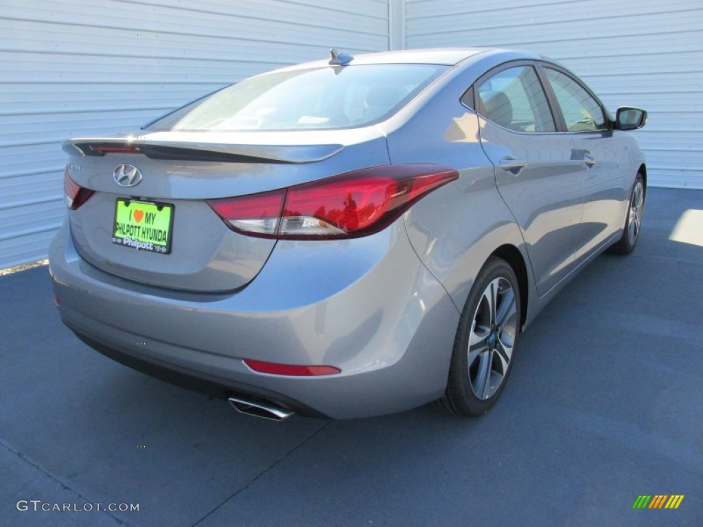 2015 Elantra Sport Sedan - Titanium Gray Metallic / Gray photo #4
