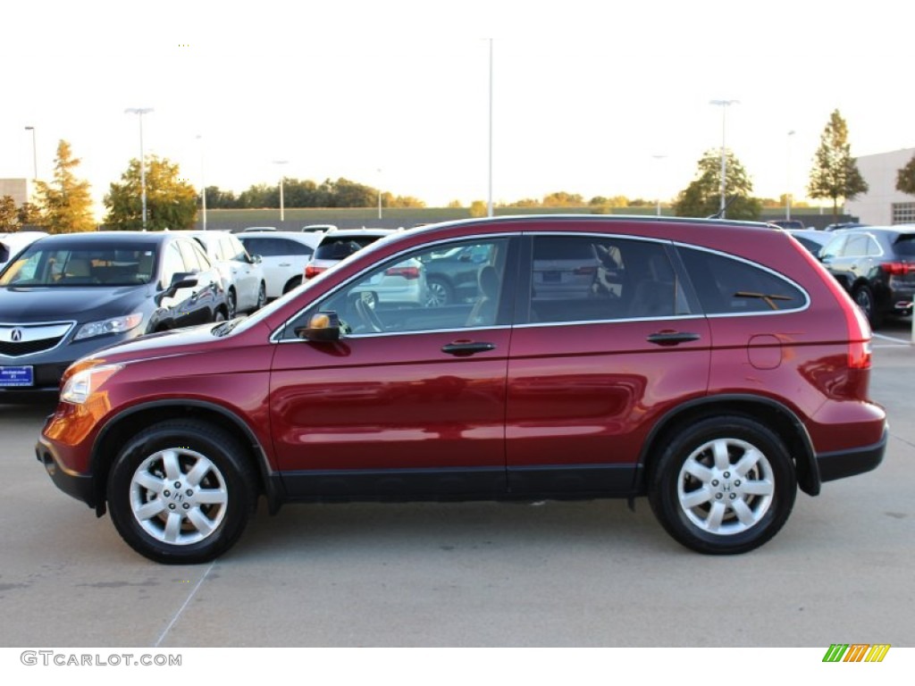 2007 CR-V EX - Tango Red Pearl / Gray photo #4