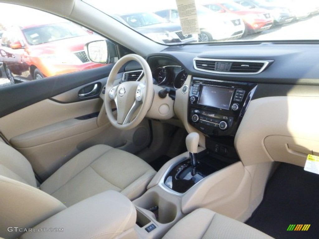 2015 Rogue SV AWD - Arctic Blue Metallic / Almond photo #11
