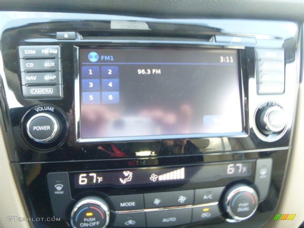 2015 Rogue SV AWD - Arctic Blue Metallic / Almond photo #19