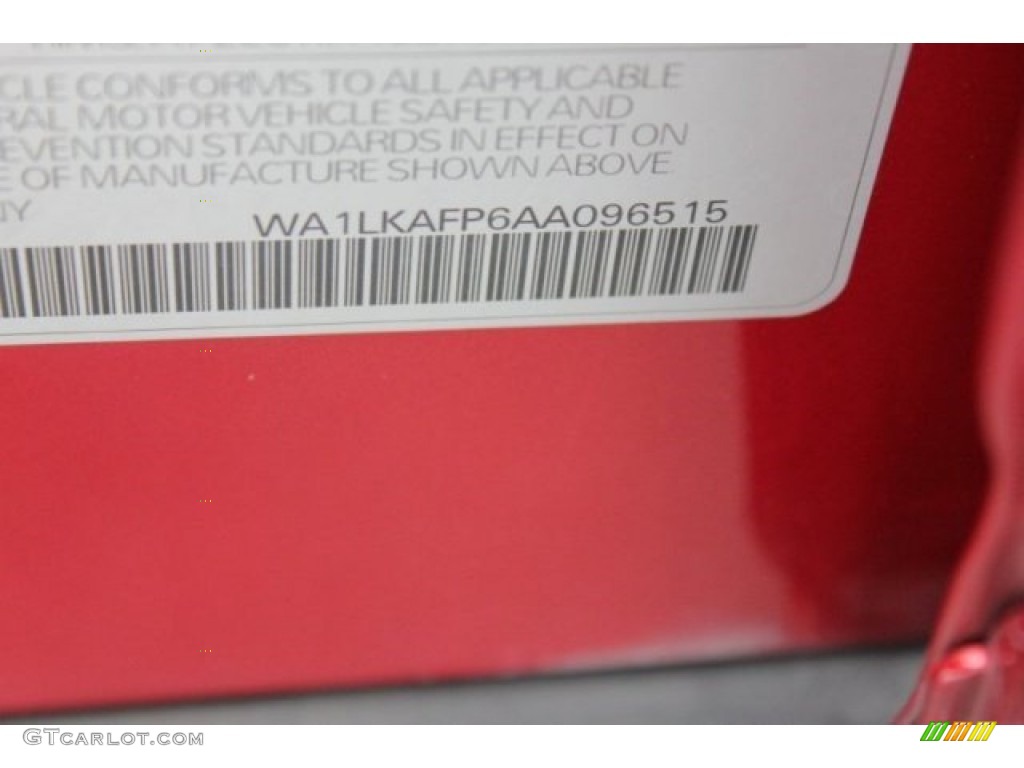 2010 Q5 3.2 quattro - Garnet Red Pearl Effect / Black photo #40