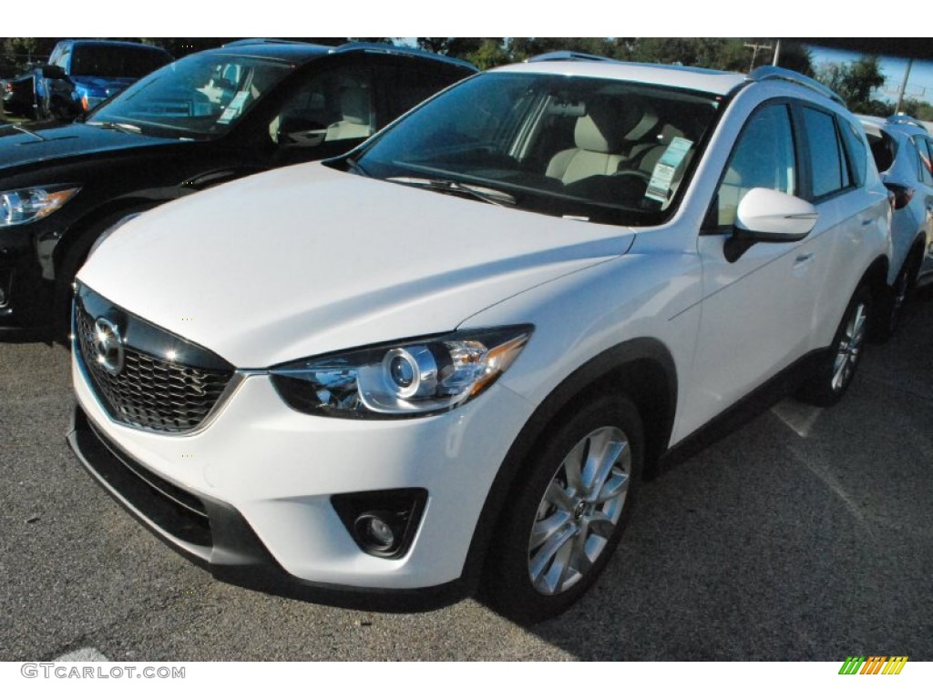 2015 CX-5 Grand Touring - Crystal White Pearl Mica / Sand photo #1