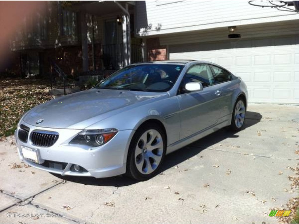 2005 6 Series 645i Coupe - Titanium Silver Metallic / Black photo #1