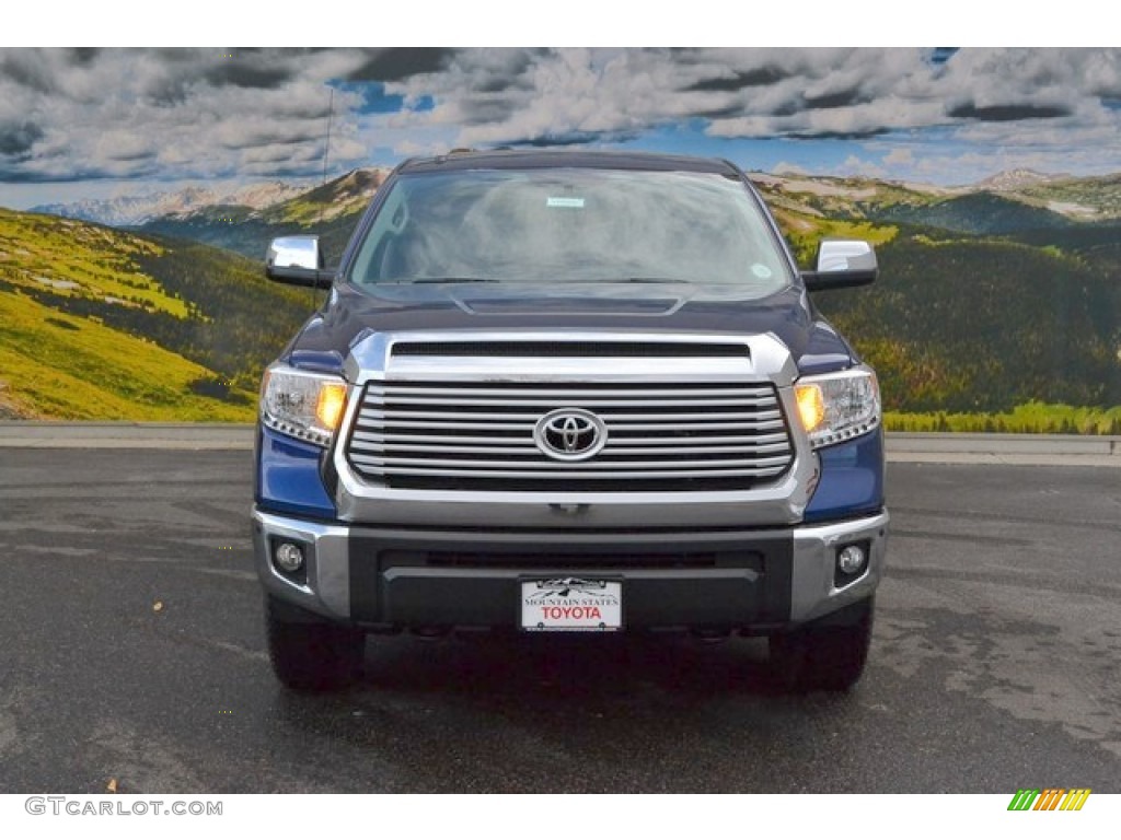 2015 Tundra Limited CrewMax 4x4 - Blue Ribbon Metallic / Black photo #2