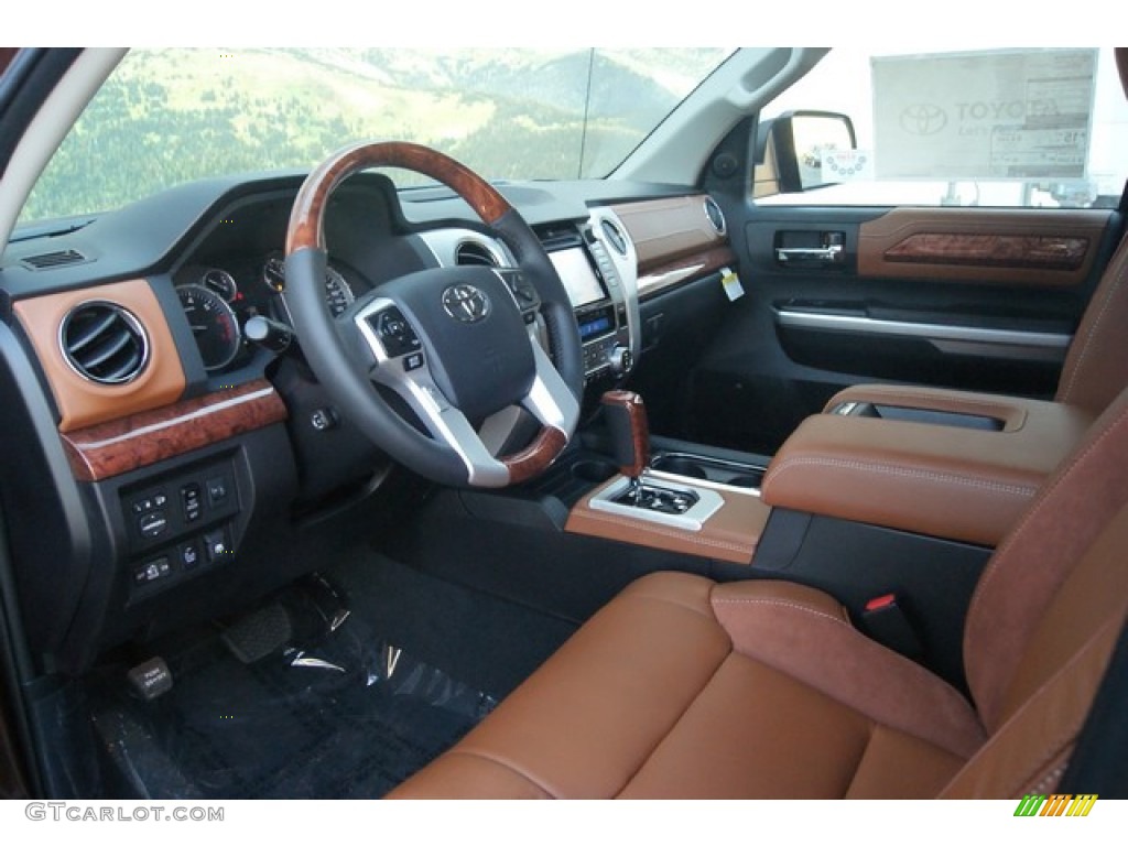 1794 Edition Premium Brown Leather Interior 2015 Toyota Tundra 1794 Edition CrewMax 4x4 Photo #99254272