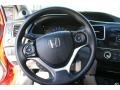 Gray 2013 Honda Civic LX Coupe Steering Wheel