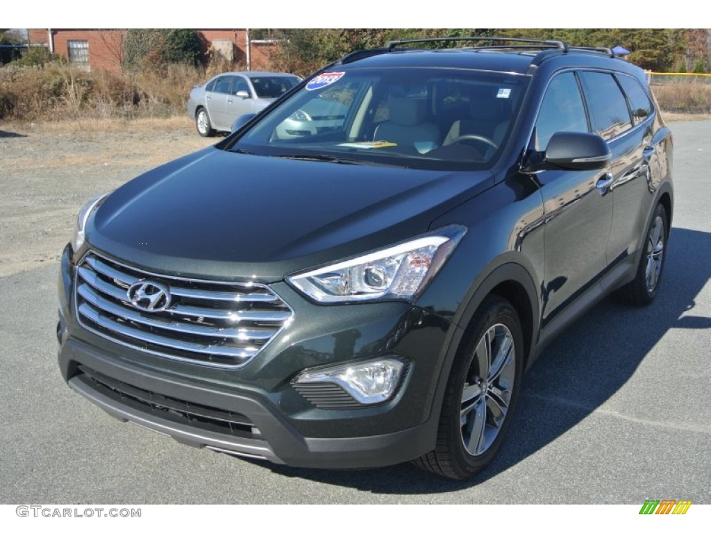 2013 Santa Fe Limited AWD - Hampton Green Pearl / Beige photo #2