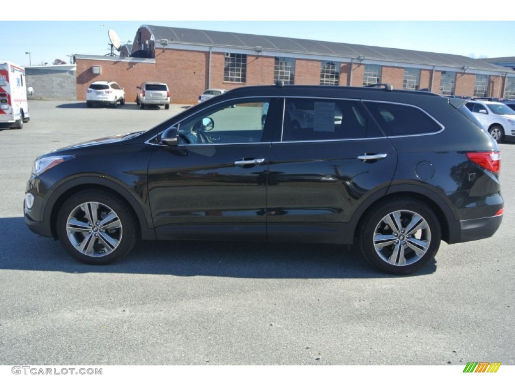 2013 Santa Fe Limited AWD - Hampton Green Pearl / Beige photo #3