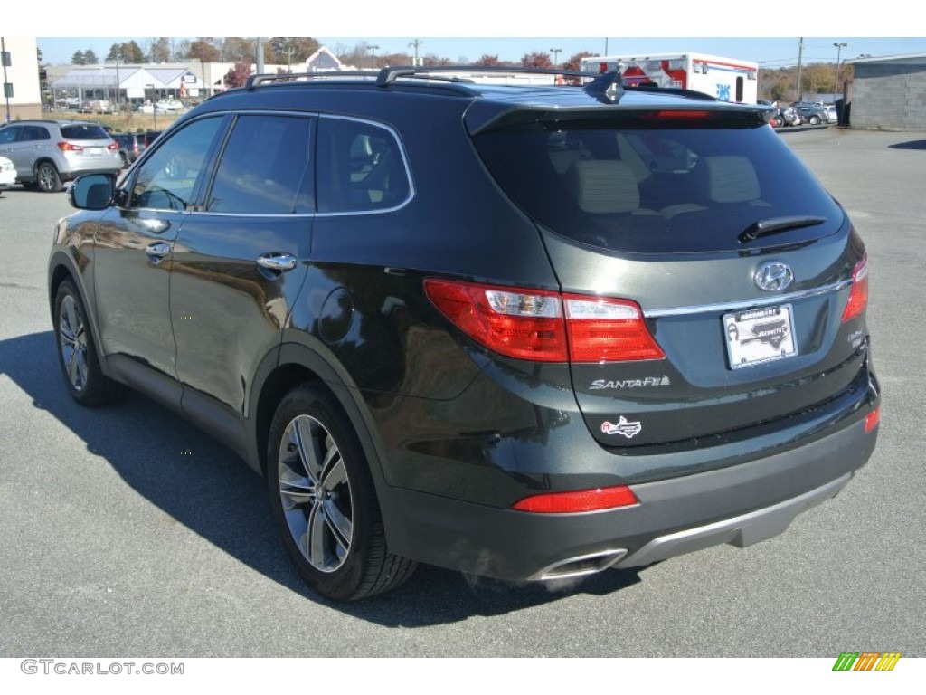 2013 Santa Fe Limited AWD - Hampton Green Pearl / Beige photo #4