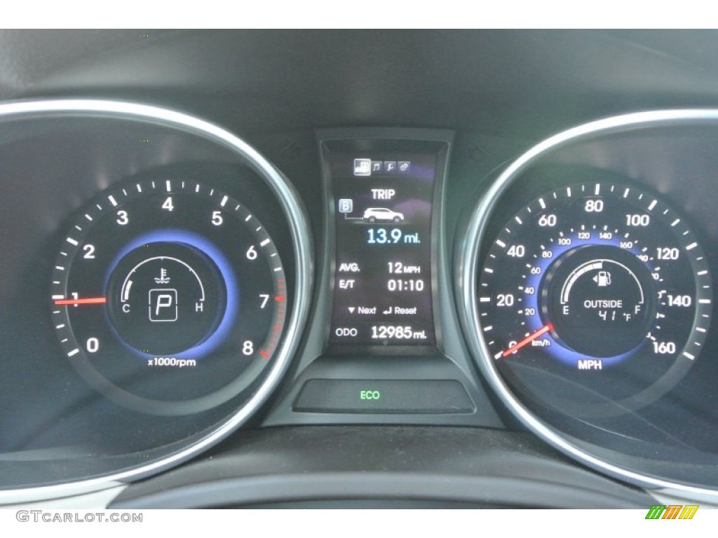 2013 Santa Fe Limited AWD - Hampton Green Pearl / Beige photo #20
