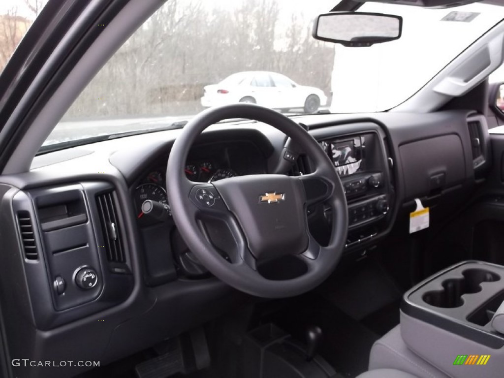 2015 Chevrolet Silverado 1500 WT Regular Cab 4x4 Dark Ash/Jet Black Dashboard Photo #99256551