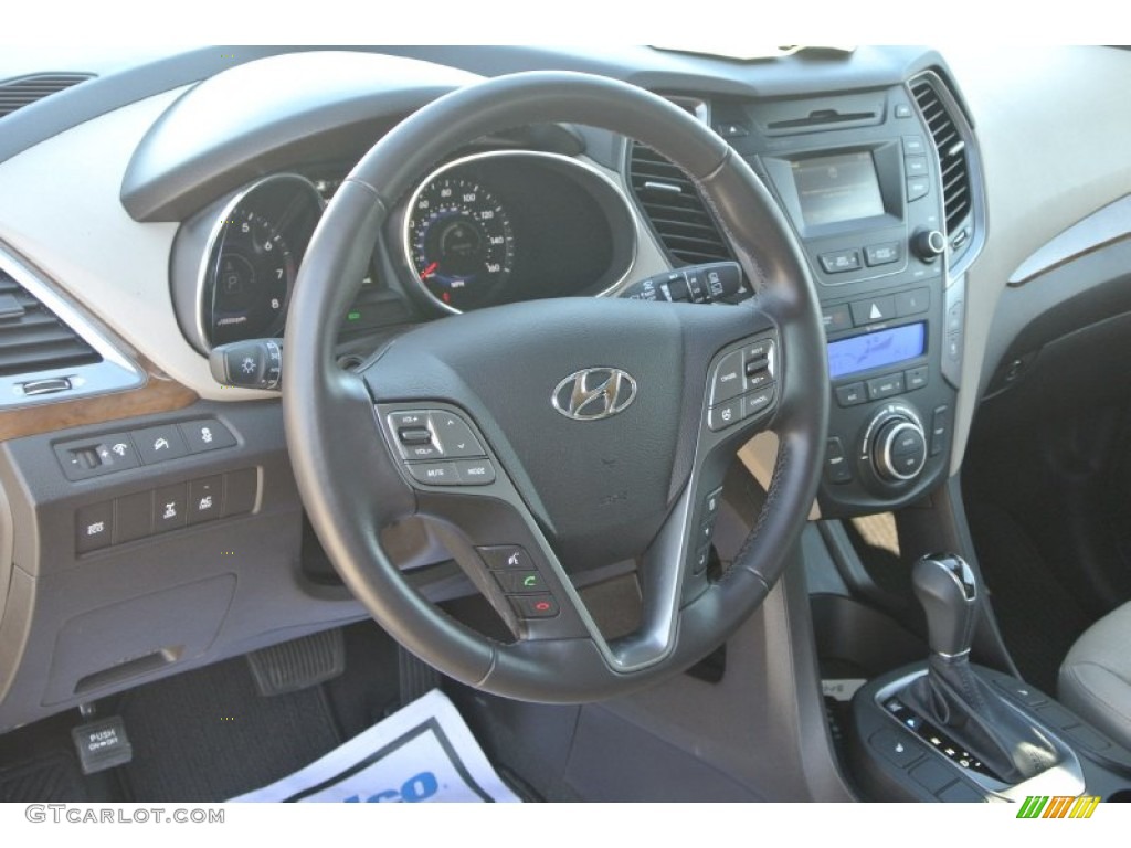 2013 Santa Fe Limited AWD - Hampton Green Pearl / Beige photo #33