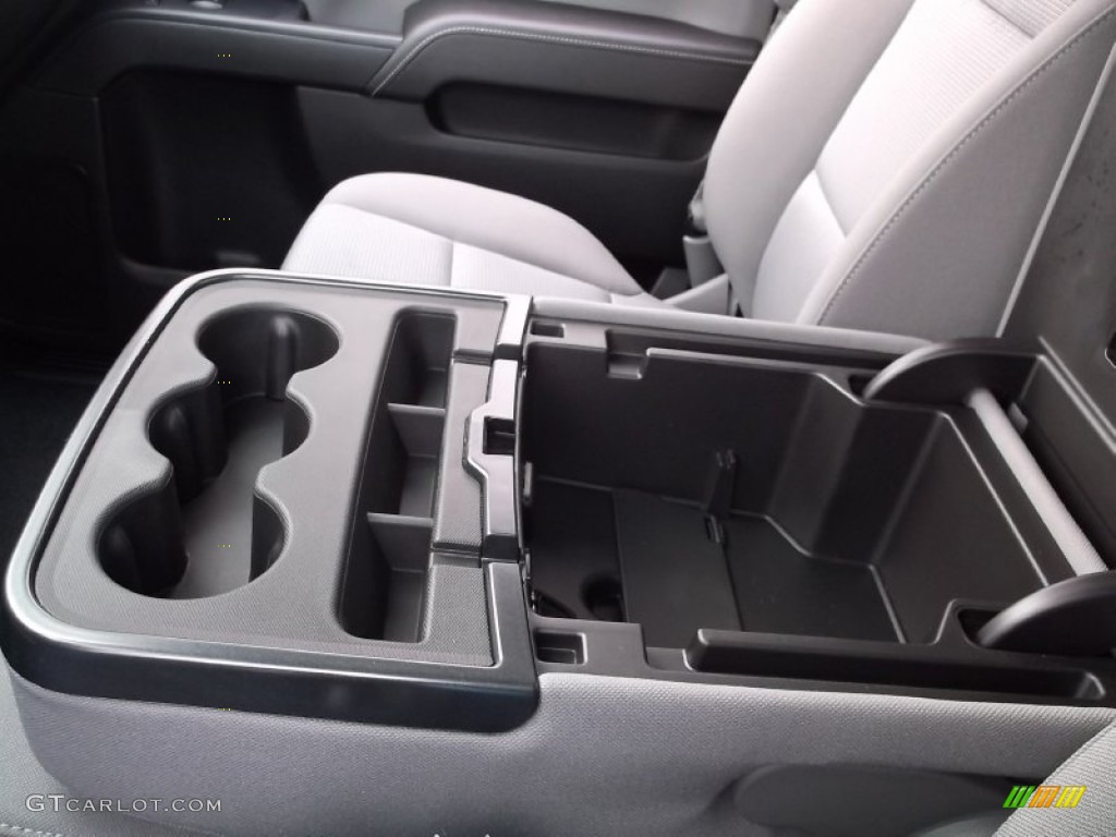 2015 Silverado 1500 WT Regular Cab 4x4 - Tungsten Metallic / Dark Ash/Jet Black photo #12