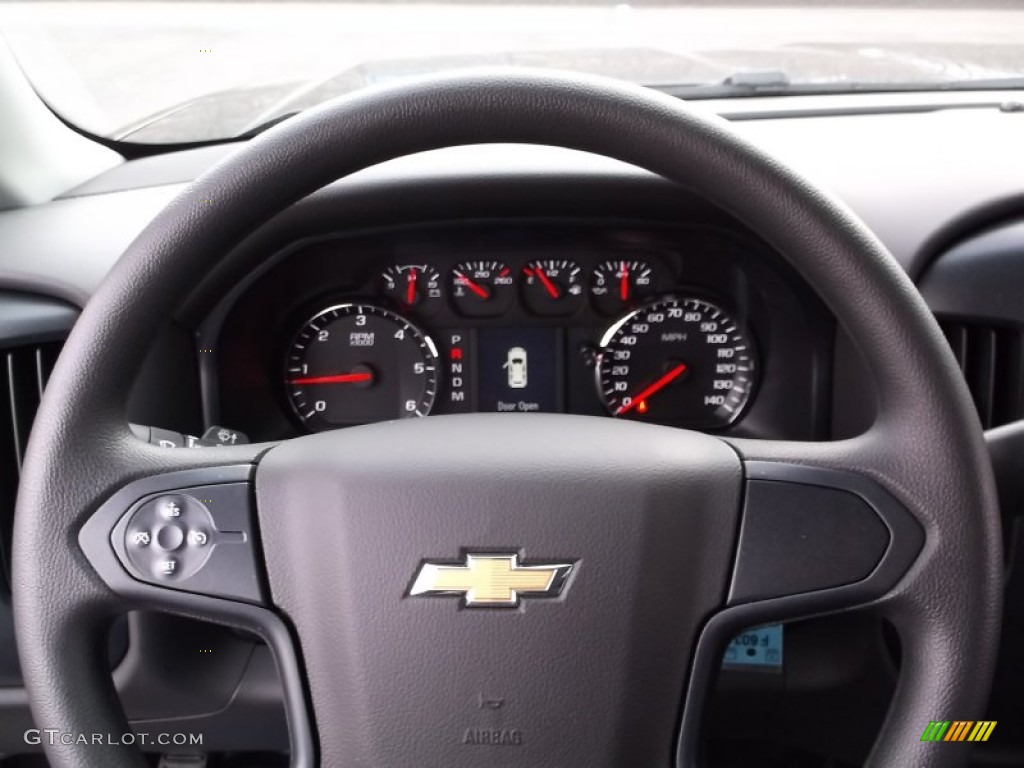 2015 Silverado 1500 WT Regular Cab 4x4 - Tungsten Metallic / Dark Ash/Jet Black photo #18