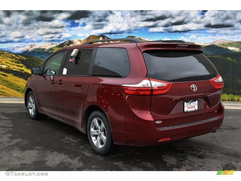 2015 Sienna LE - Salsa Red Pearl / Bisque photo #3