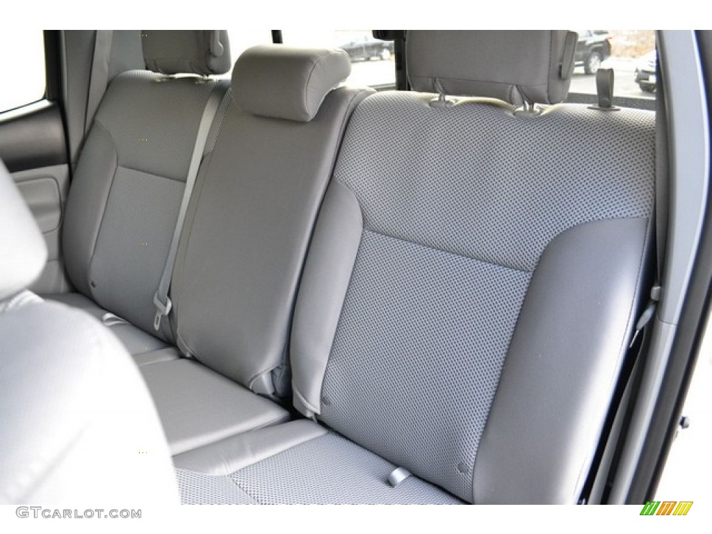2015 Tacoma V6 Double Cab 4x4 - Super White / Graphite photo #7