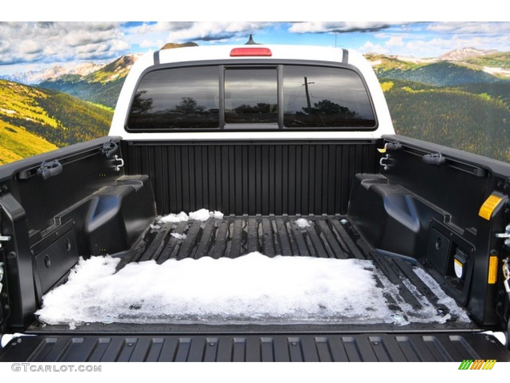 2015 Tacoma V6 Double Cab 4x4 - Super White / Graphite photo #8