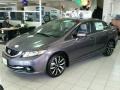 2014 Modern Steel Metallic Honda Civic EX-L Sedan  photo #1