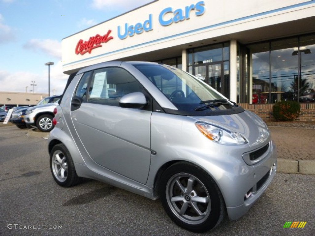 2012 fortwo passion coupe - Silver Metallic / Design Black photo #1