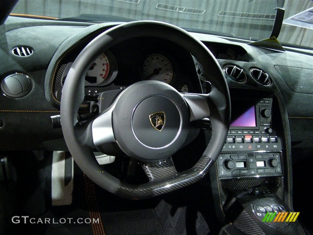 2008 Lamborghini Gallardo Superleggera Black Steering Wheel Photo #99266