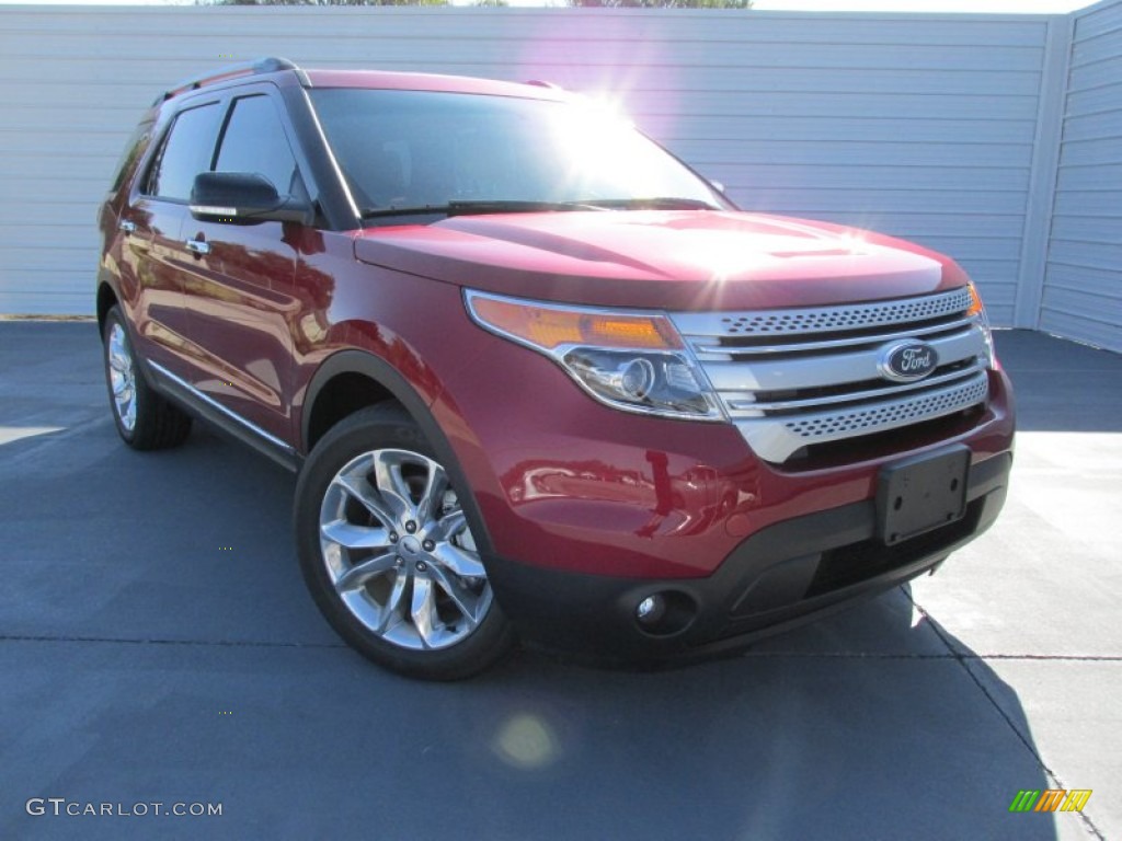 2015 Explorer XLT - Ruby Red / Medium Light Stone photo #1