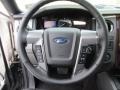 Ebony 2015 Ford Expedition EL Platinum 4x4 Steering Wheel