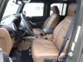 2015 Jeep Wrangler Unlimited Black/Dark Saddle Interior Front Seat Photo